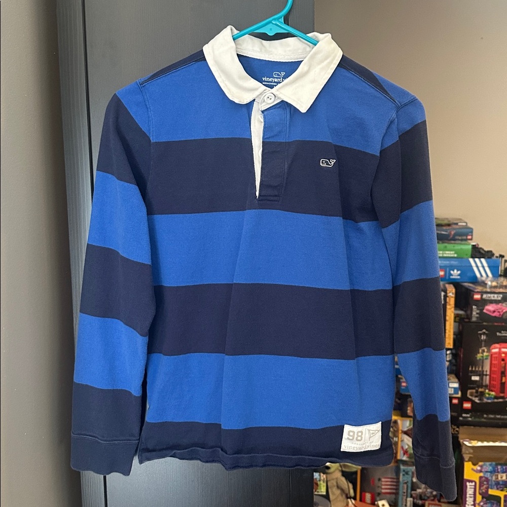 Boys Vineyard Vines Long Sleeve Polo. Size Large (16)